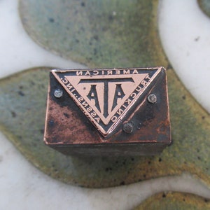 American Trucking Association Antique Letterpress Druckstock ATA