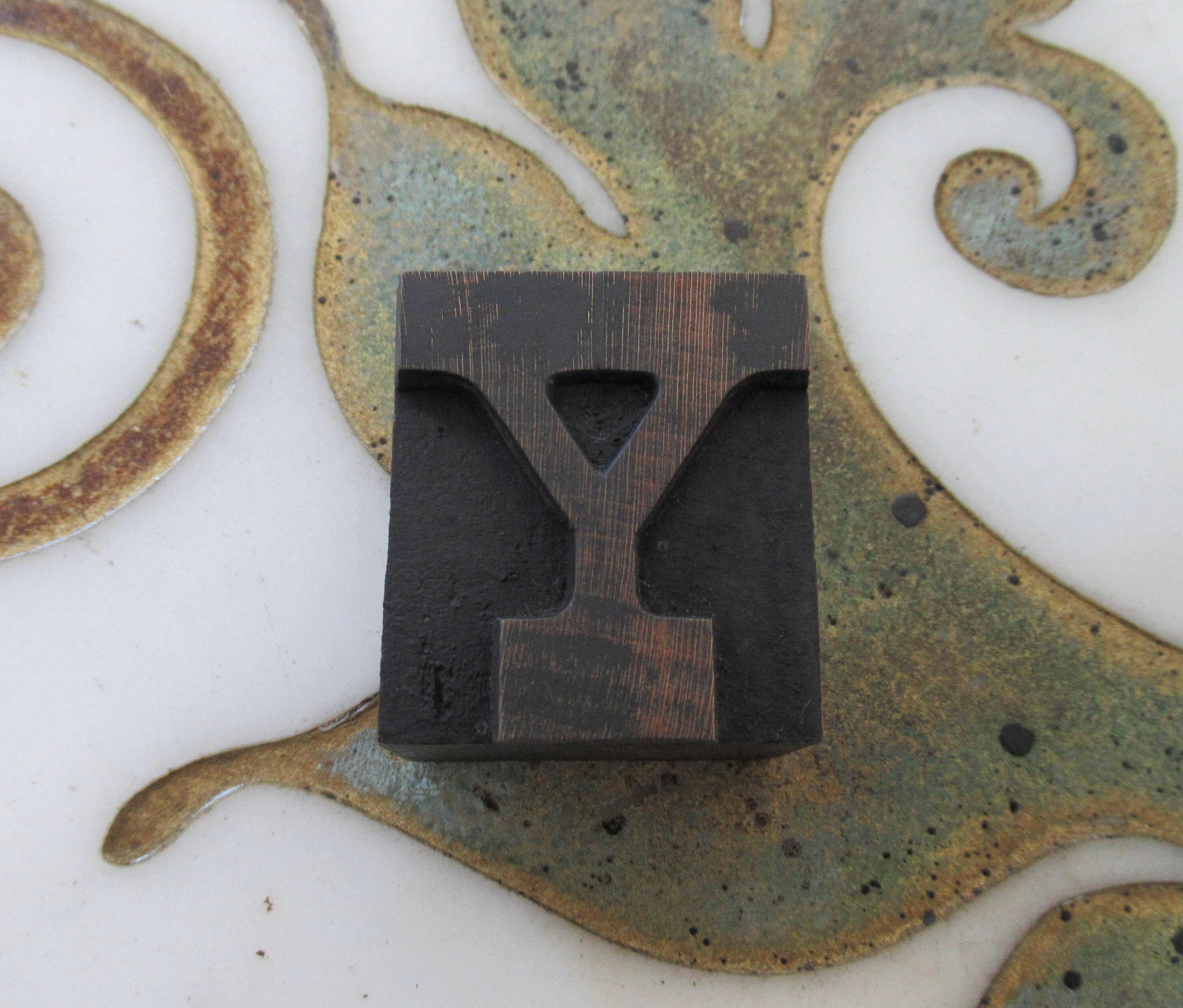 アメリカの木製の活字ブロック-2