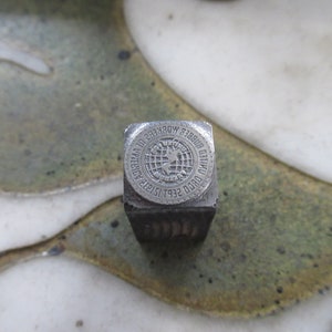 United Rubber Workers of America Antique Letterpress Printing Block