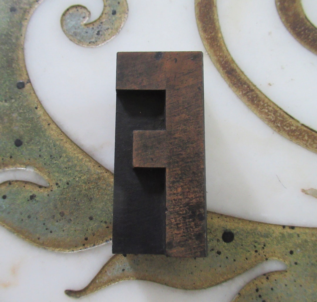 Letter F Vintage Letterpress Wood Type Printing Block - Etsy