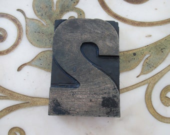 5" Number Two 2 Antique Letterpress Wood Type Printing Block