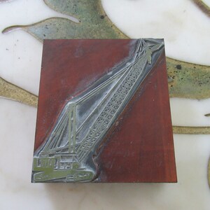 Link Kranich Vintage Letterpress Druckblock