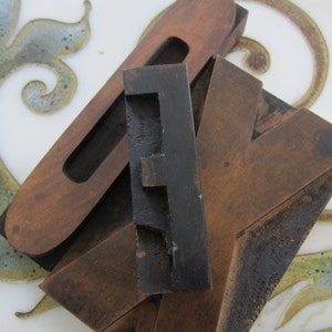 Letter F Vintage Letterpress Wood Type Printers Block