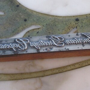 American Greetings Corporatin Letterpress Druckblock Vintage