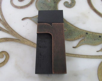 Letter R Antique Letterpress Wood Type Printing Block Lower Case