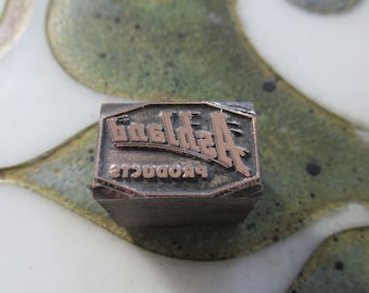 Ashland Products Oil Emblem Vintage Letterpress Printing Block