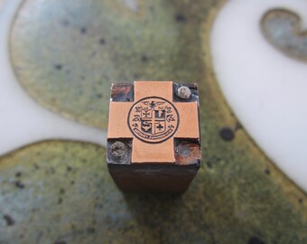 Blue Cross Logo vintage Letterpress Bloc d’impression