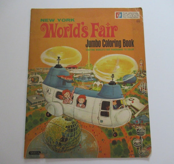 New York World's Fair Jumbo Coloring Book 1963 Spertus Publishing 