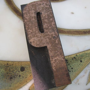 Letter P Antique Letterpress Wood Type Printers Block