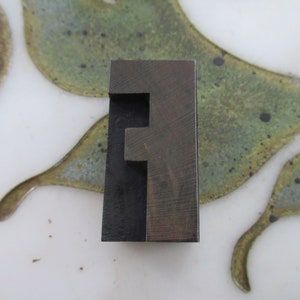 Letter F  Letterpress Wood Type Printing Block Antique
