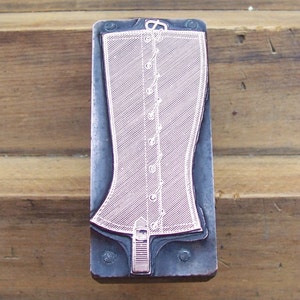 Gaiters or Putties Antique Letterpress Printers Block