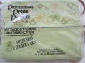 Vintage Percale Double Flat Sheet Embroidered  Border Pepperell in Package Avocado