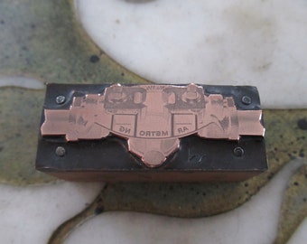 Armstrong Bridgeport Pipe Threader No. 1-1/2 Antique Letterpress Printers Block