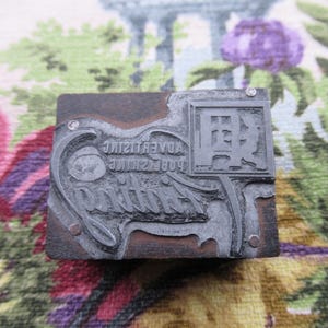 Printing Advertising Publishing Press Printer Letterpress Block
