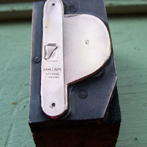 Pullman Window Balance Vintage Letterpress Printers Block