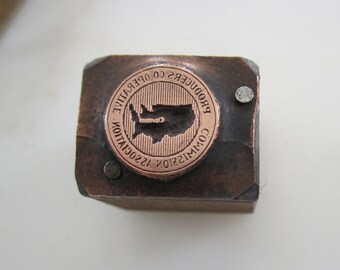 Producers Cooperative Commission Association of Cleveland Antique Letterpress Printers Block