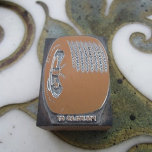 Polyglas GT Goodyear Tires Vintage Letterpress Printing Block