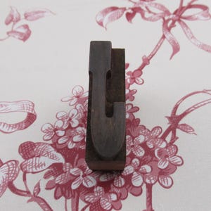 Letter J Letterpress Wood Type Printing Block Antique