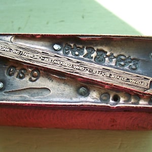 Clopay Fenster Schatten Halter Vintage Buchdruck Drucker Block
