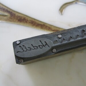 Hodell Kette Unternehmen Vintage Buchdruck Drucker Block