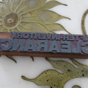 After Inventory Clearance Sale Joseph Horne Vintage Letterpress Printing Block Pittsburgh