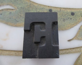 Letter F Antique Letterpress Wood Type Printing Block