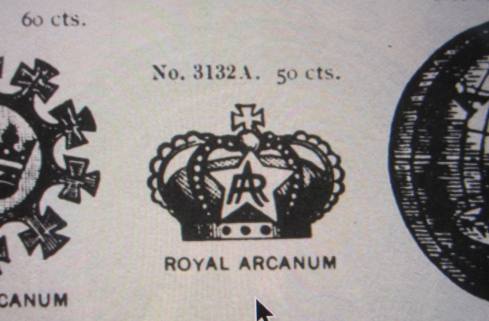 Royal Arcanum Fraternal Insurance Association Antique Etsy