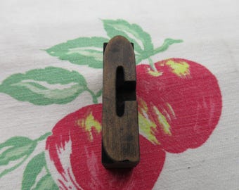 Letter C Antique Letterpress Wood Type Printing Block Serif