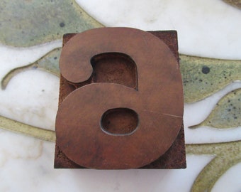 Number Six or Nine Antique Letterpress Wood Type Printers Block Wide 6 or 9