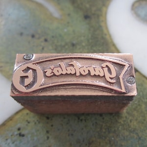 Garofalos Vintage Buchdruck Druck block
