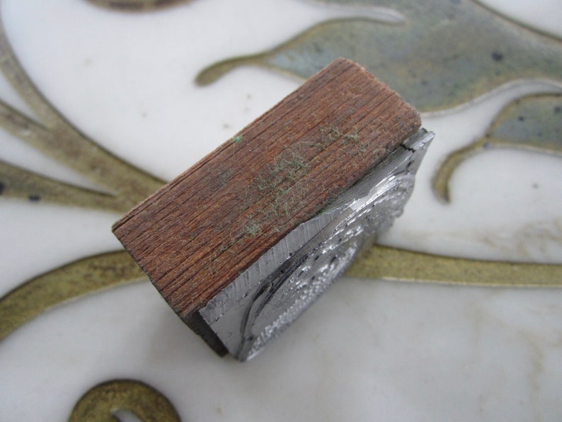 Watermelon Letterpress Printing Block Antique