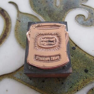 Fass Sonnenlicht Farbe kann Vintage Buchdruck Druck Block