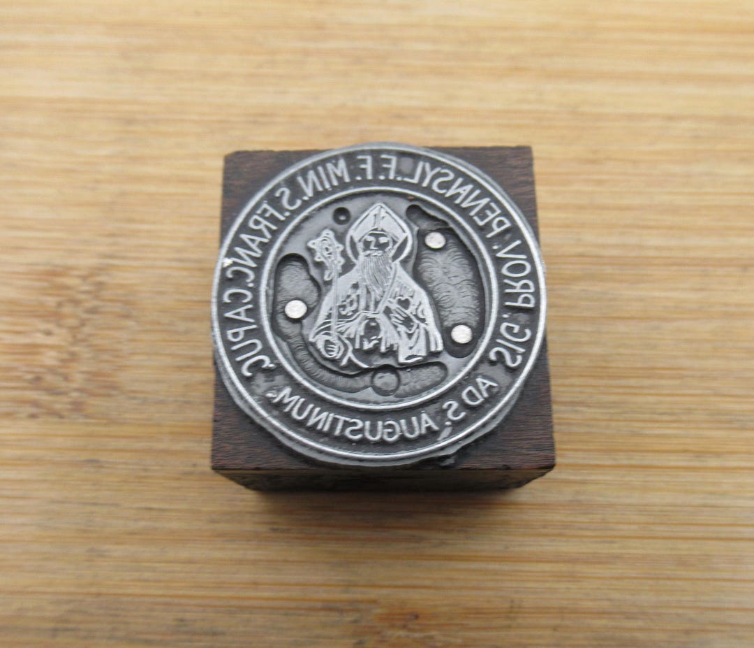 Capuchin Franciscan Province of St. Augustine Emblem Vintage ...