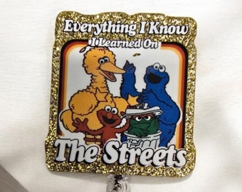 Sesame Street Retractable Badge Reel Work ID