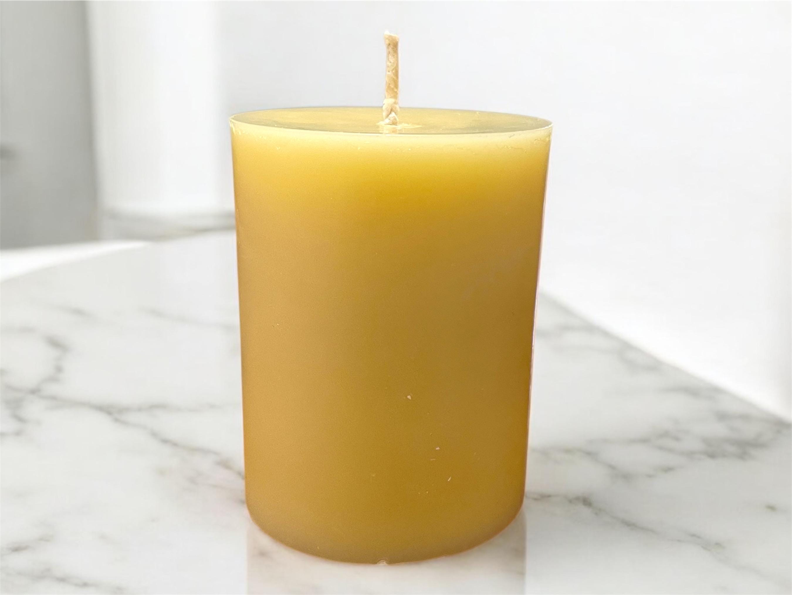 BEESWAX PILLAR CANDLES. 100% Pure Australian Hand Poured Beeswax ...