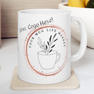 Logo Mug, Logo, Coffee Mug, Company Mug, Business Gifts, Gifts for Customers, Mug