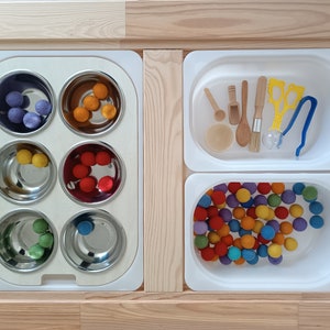 Sensory Play Einsatz für Trofast-Box und Flisat Tisch IKEA Komplettes Set