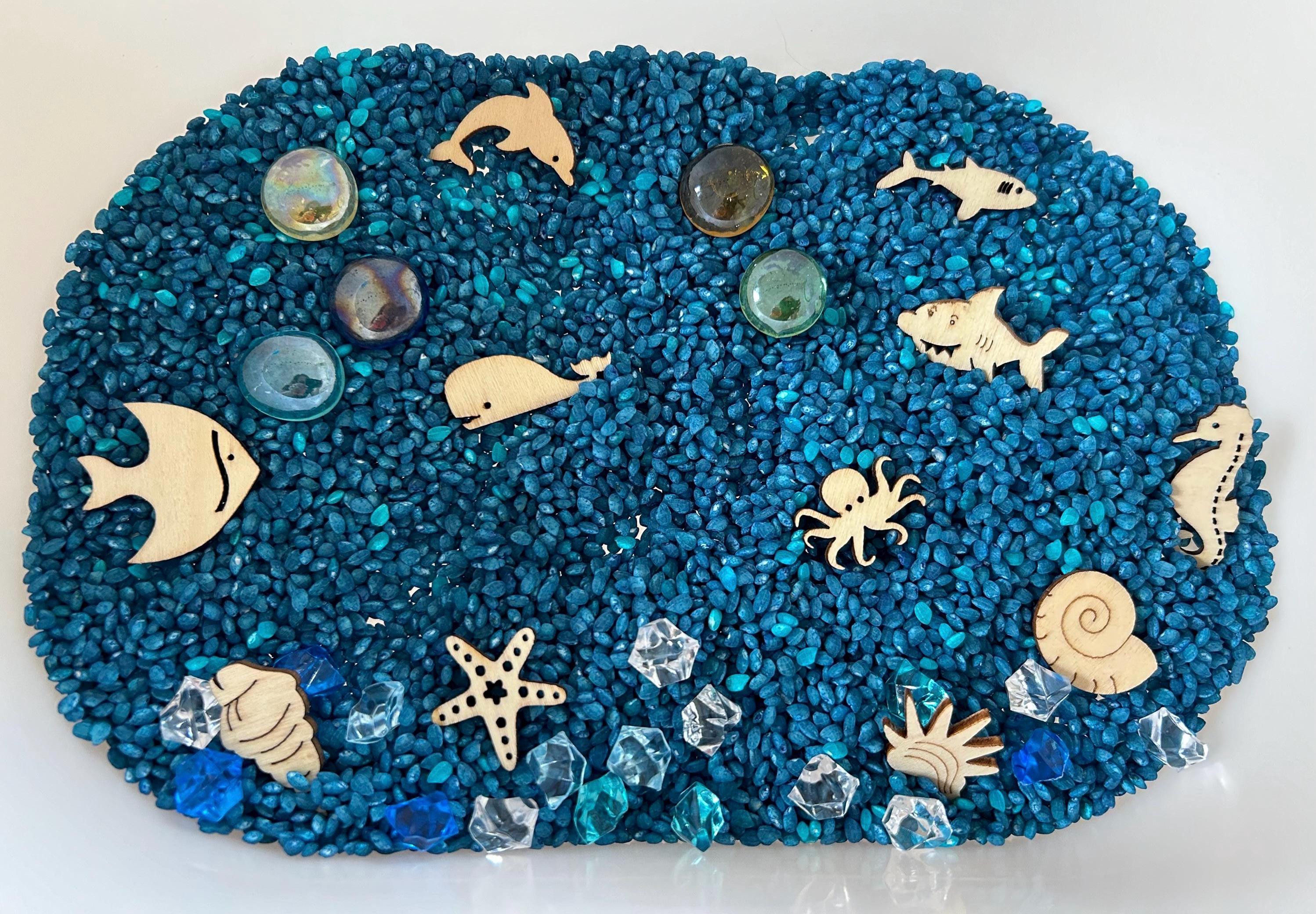 Sensory Tray Ocean, Sensory Play Insert Trofast Box for Flisat Table ...