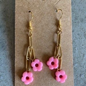 Earrings with 2 Customizable Flowers Thalia Model image 7