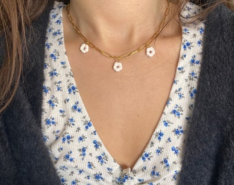 Customizable 3/5 Flower Necklace - Thalia Model