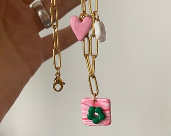 Necklace with 3 pendants - Thalia model