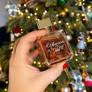 Perfume/Fragrance calligraphy engraving / personalised gift - send in service