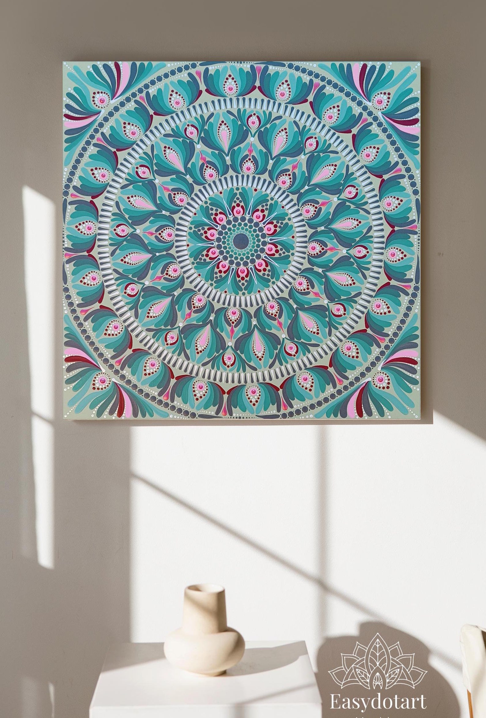 Image libre: Un mandala de style bohème, symbole de paix intérieure utilisé pour une méditation