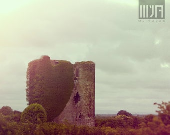 Misty Ruins | Irish Block Castle Photography Print