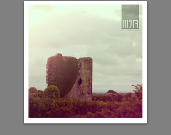 Misty Ruins | Irish Block Castle Photography Print