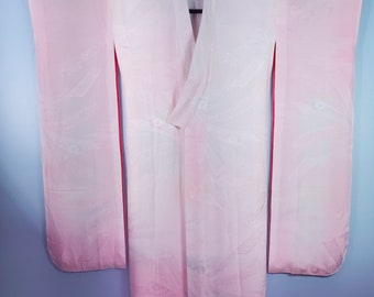 Vintage Light Pink Japanese Furisode Silk Juban | Ready to Ship