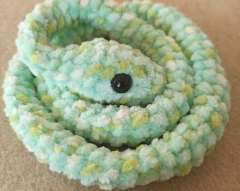 Snake CROCHET PATTERN Soft amigurumi SNAKE toy Animal Crochet Tutorial Pdf English Download