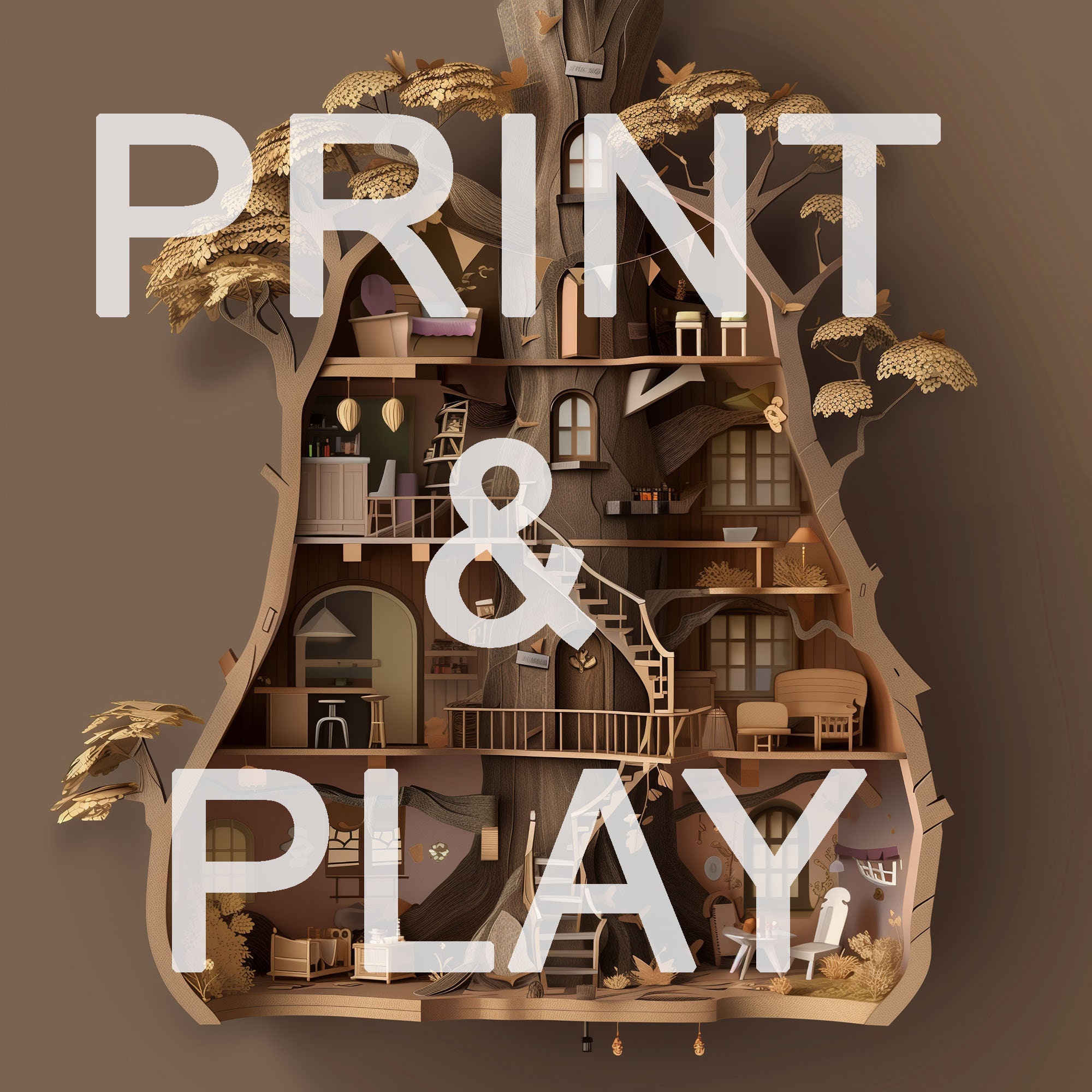 TREEHOUSE_ Printable Paper Doll House From Famous Fairy Tales and ...