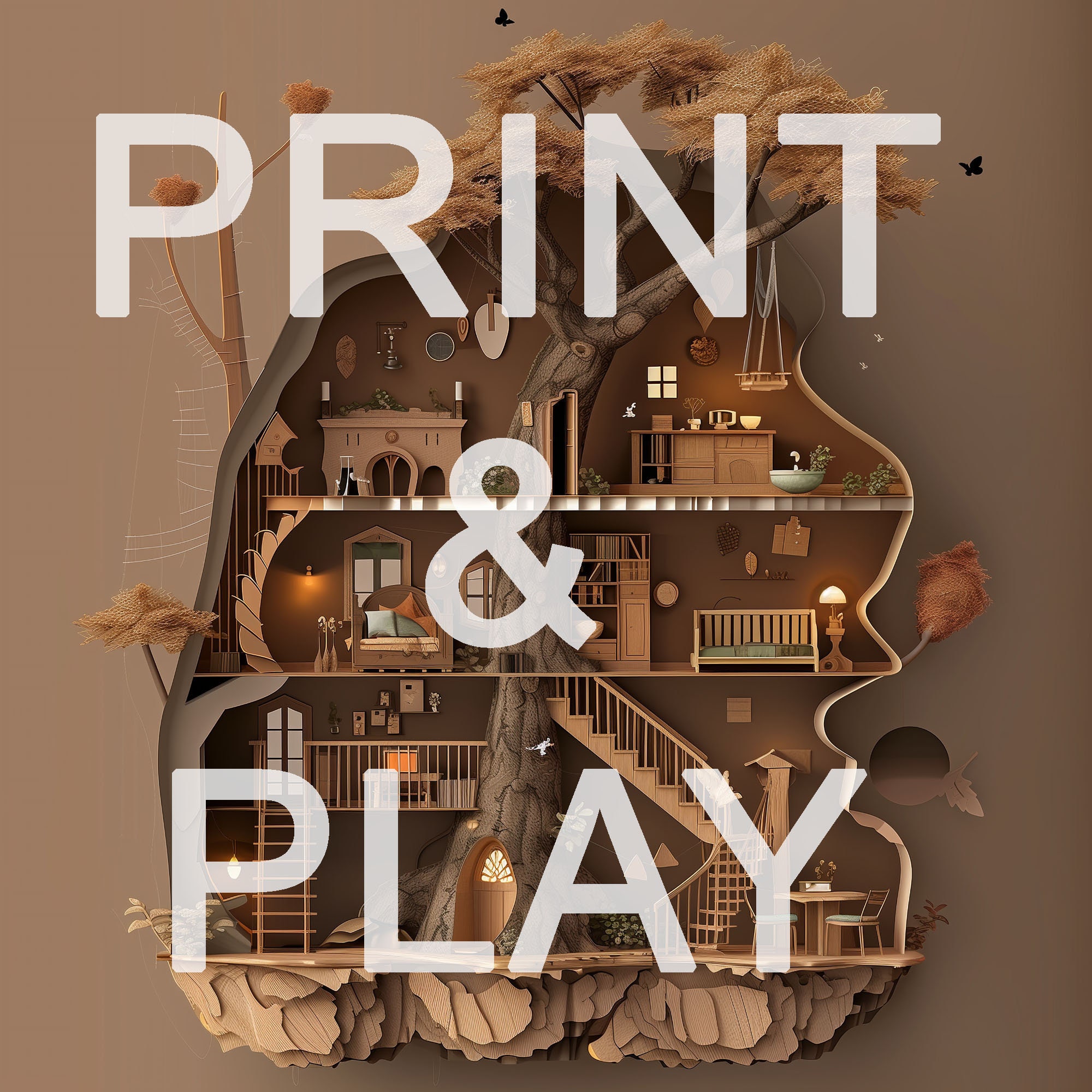 TREEHOUSE_ Printable Paper Doll House From Famous Fairy Tales and ...