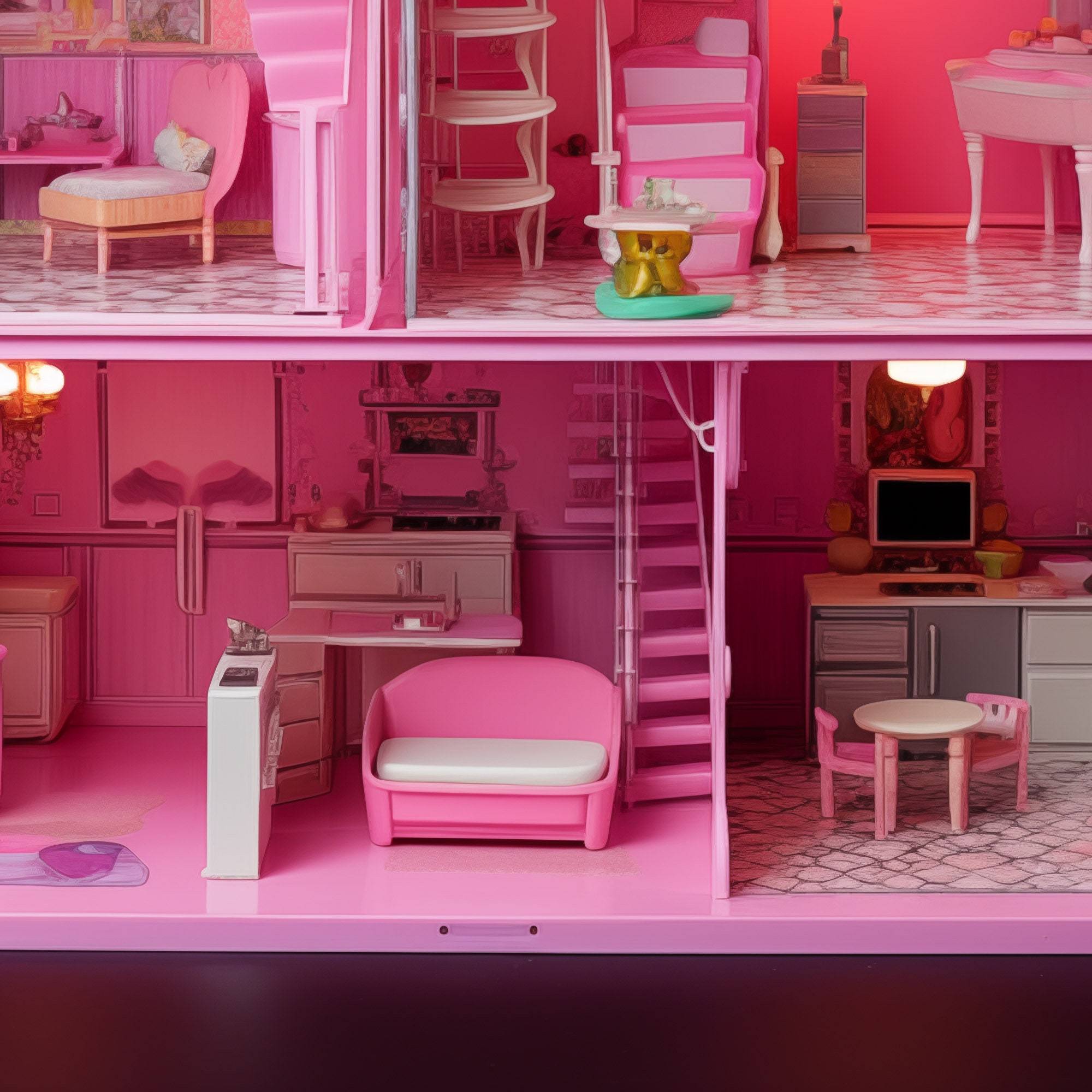 BARBIE Printable Paper Doll House From Famous Fairy Tales and Movies - Etsy